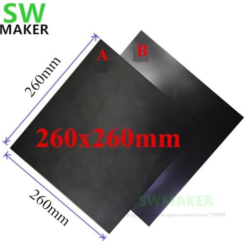 A+B 260x260mm Magnetic Adhesive Print Bed Tape Print Sticker Surface Flex Plate with 3M tape for DIY 3D printer