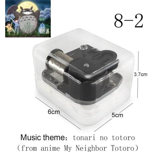 Acrylic wind up mechanical tonari no totoro anime My Neighbor Totoro Music Box 18 notes souvenir kids boys toy Gift large stock