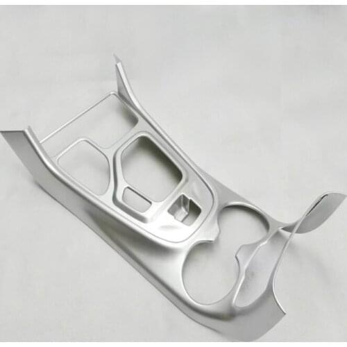 ACCESSORIES FIT For Jeep Cherokee 2014-2017 CHROME SHIFT GEAR PANEL TRIM FRAME COVER GARNISH CUP DRINK HOLDER BEZEL CENTER