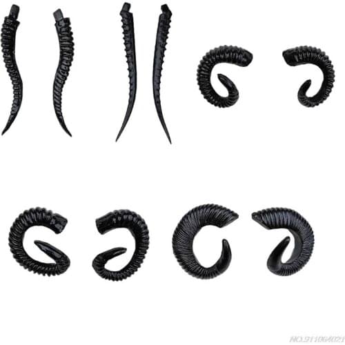 Free Ship Sheep Horn Headwear Dancing Party Headpiece Non Slip Headdress Photo Props Fancy Dress Halloween Carnival Accessories