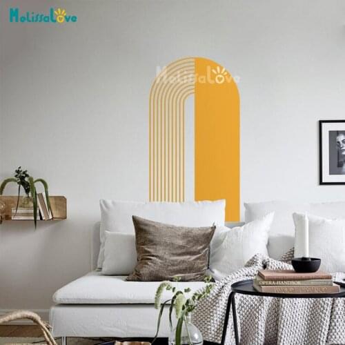 Big outline Arch Plain and in lines Decal Living Room Bedroom Nursery Abstract Art Decor Removable Vinyl Wall Sticker BD772