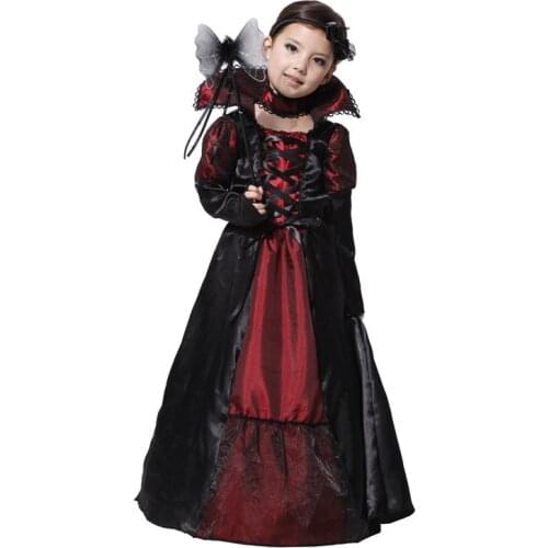 Children Girls Princess anime vampire Costumes Halloween Costume for Kids Long Dress Carnival Party Cosplay