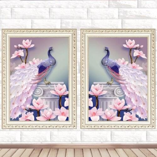 DIY Diamond Cross Stitch Phoenix Pictures Painting 5D Round Rhinestone Dirll Cross Stitch Art Crafts Bird Home Decor Wall Poster