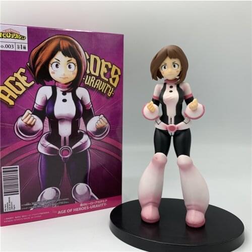 Anime My Hero Academia Figure Ochaco Uraraka PVC Age of Heroes Figurine Midoriya Deku Bakugou Katsuki Action Vol.4 Collect Model