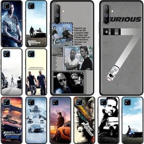 Hot Paul Walker Fast & Furious Cell Phone Case for Realme 6 7 8 C3 C21 XT 5 GT Neo C11 X50 Pro 5G C25 Mobile Phones Cover Coque