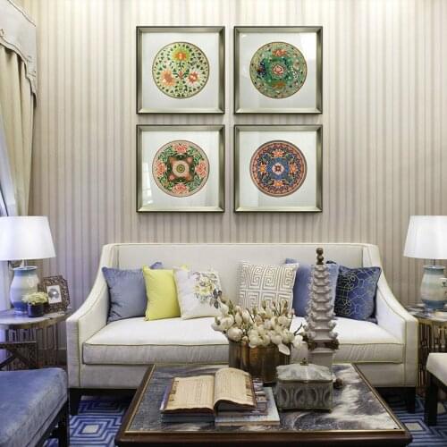 Mandala Ornament Thangka Yoga Canvas Painting Vintage Print Poster Art Canvas Painting Wall Pictures Living Room Decor No Frame