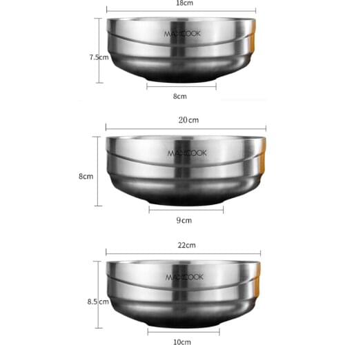 Premium Stainless Steel Mixing Bowls - Easy To Clean, Great for Cooking, Baking, Prepping