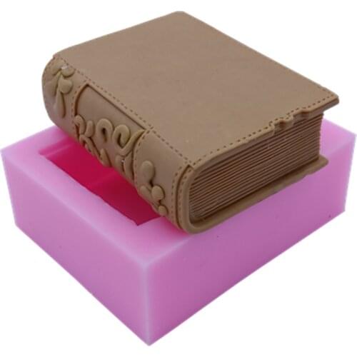 New Book Design Silicone Soap Mold Candle Wax Mold 3D Silicone Molds for Soap Cake Chocolate Resin Gypsum Crafts Making
