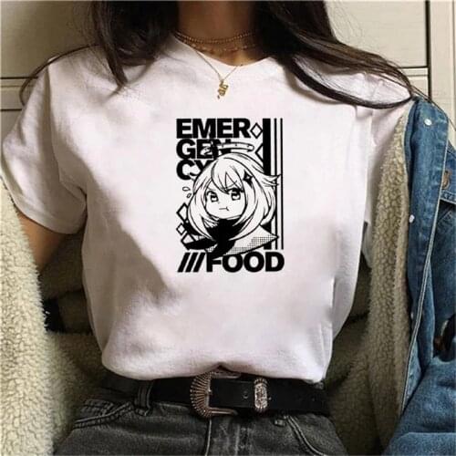 New Game Genshin Impact T Shirt Women Kawaii Cartoon Harajuku Tshirt Keqing Diluc Graphic Tees Japanese Style Streetwear Female