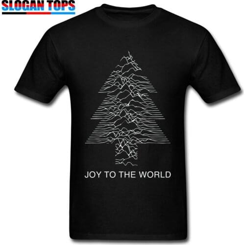 Novelty T-shirt For Man Band T Shirt Joy To The World Mens Tshirt Division Tees Men Unknown Pleasure Tops Hip Hop Streetwear