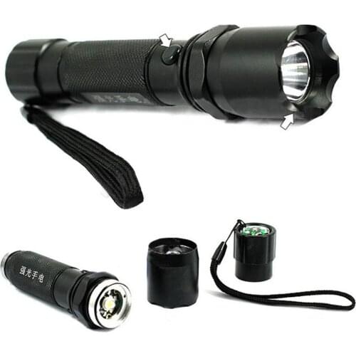 New Ultra Bright Waterproof Portable LED 400 Lumens 3-Mode Tactical Flashlight Torch Lamp Self Defense With Charger for Camping