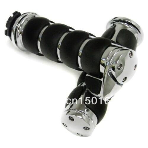 Pair 1" 25mm HandGrips W/ Throttle Boss For Yamaha Road Star Silverado V Star Classic Suzuki Intruder Volusia Marauder Boulevard