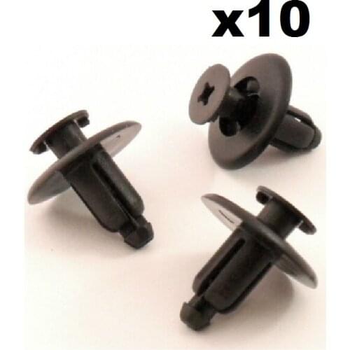 10x 6.5-7mm Motorbike Fairing Panel Plastic Trim Clips-For Honda Yamaha Suzuki