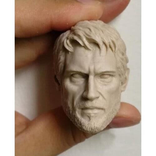 Blank 1/6 Scale The Last Of Us TLOU C Style Joel Head Sculpt Unpainted Fit 12" Figure