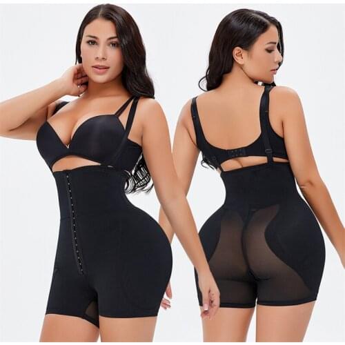 Plus Size Adjustable Slip Breasted Floating Crotch Foam Pad Thicken Hip-up Pants