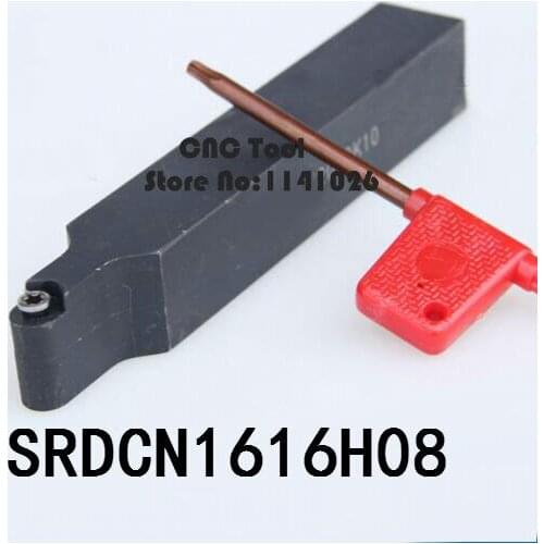 SRDCN1616H08 16*16mm Metal Lathe Cutting Tools Lathe Machine CNC Turning Tools External Turning Tool Holder S-Type SRDCN