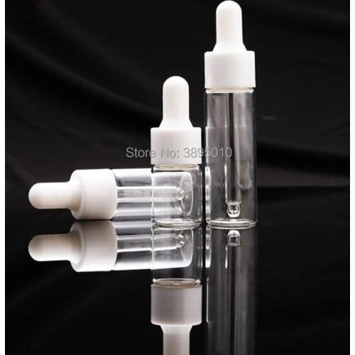 3ml 5ml perfume Dropper bottle Mini Sample Glass essential Oil bottle with glass hose Glass vials F500