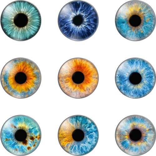 Eyes Find Beauty Looking to the Round Photo Glass Cabochon Demo Flat Back Making Findings Handmade DIY Accessories