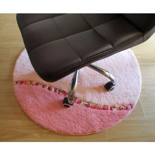 Three-dimensional Round Floor Carpet Rug Dining Bedroom Area Rugs Slip Resistant Floor Mats Washable Bathroom Carpet Soft Mat