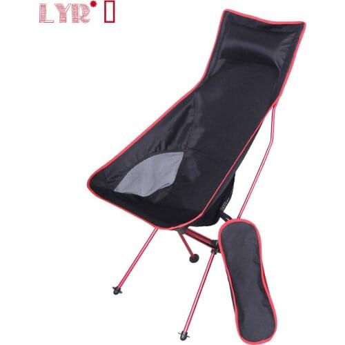 Outdoor Camping Trip Ultra Light Folding Chair Ultra Hard High Load Portable Beach Hiking Picnic Fishing Chair