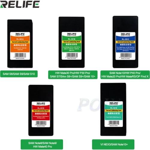 RL-061 Series Multi-model Universal Easy Positioning Precise Fit Curved Screen Laminated Rubber Mold For Phone Repair Tool