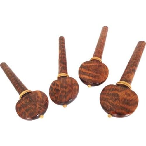 1 set (4pcs) snakewood cello tuning pegs 4/4 full size cello parts