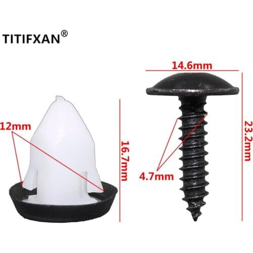 10PCS Car door interior panel fixing screw base fastener clip for Lavida Passat