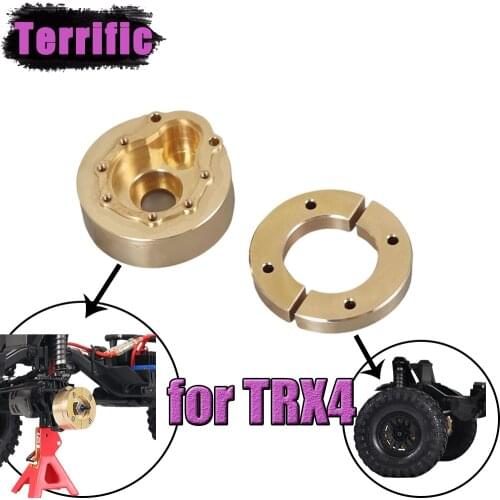 TRX-4 2PCS Heavy Brass Counterweight Outer Portal Drive Housing Balance Weight for 1/10 RC Crawler Car Traxxas TRX4
