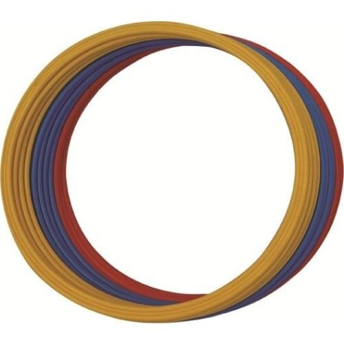 3 Pcs PP Blue/Yellow/Red Agility Training Circle Fitness Pace Speed Training Circle Football Equipment Soccer Ball Accessories