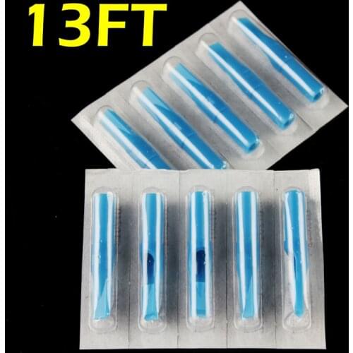 OPHIR 50pcs Flat Tip Tattoo Disposable Nozzle Tip 13FT blue #TA031(13F)-50x