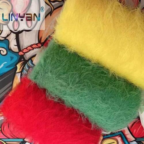 500g Feather yarn Candy color Yarn crochet Mohair Hand knitting Yarn For Knitting Knit thread Soft Crochet Scarf Shawl Yarn ZL45