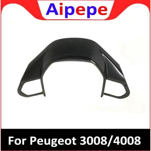 Accessories Stickers Car Styling Car ABS Plastic Interior Steering Wheel Cover Trim For Peugeots 3008 GT 2017