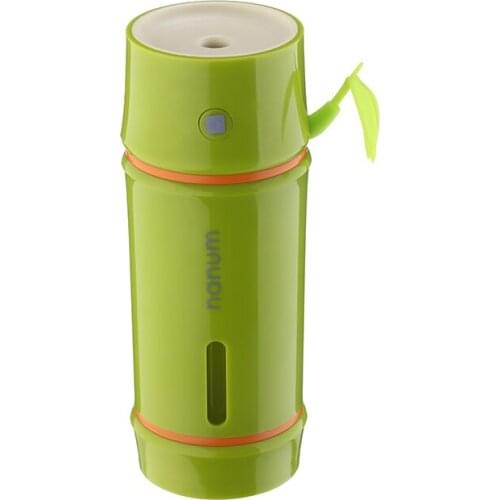 Bamboo Car Humidifier Night Light Mini Purifier Office Desk Humidifier Meaning Steadily Rising For Home Offic White Green