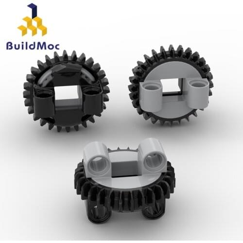 BuildMOC 50163 Internal external tooth rotation For Building Blocks Parts DIY electric Educational Classic Brand gift Toys