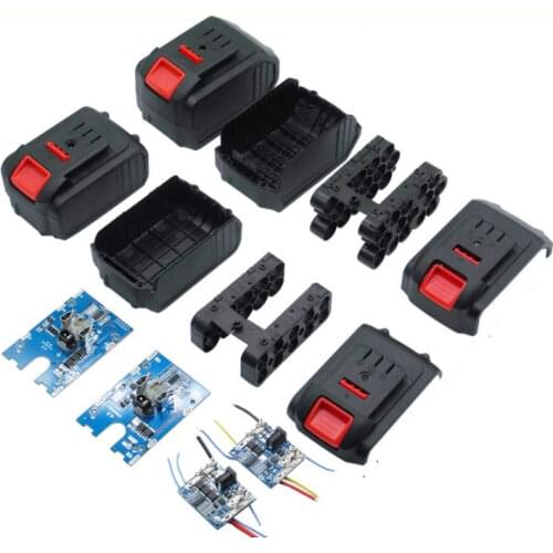18V Power Tools Battery Case with BMS 21V Box Wireless Electric Angle Grinder Cutting 18650 LI-lon Holder Storage Box Mini 21v