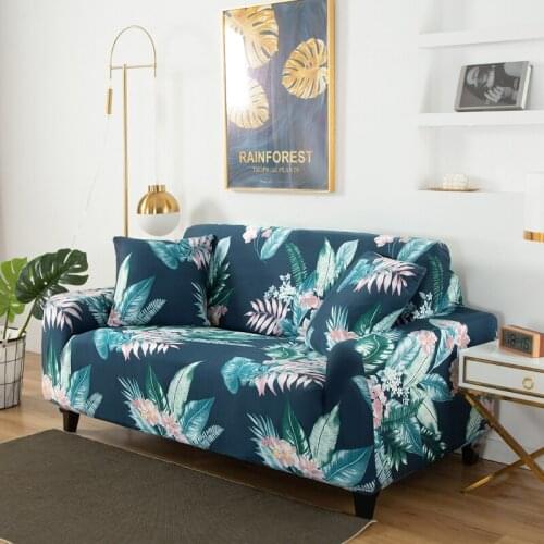 Floral printed sofa protector sofa cover spandex for living room couch cover corner sofa cover chase long cover elastic material