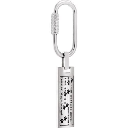 CMK2060 5pcs/lot Wholesale Never Fade 316L stainless steel Birble Lords cremation Urns Keychain Ashes Pendant Urn Charms Men