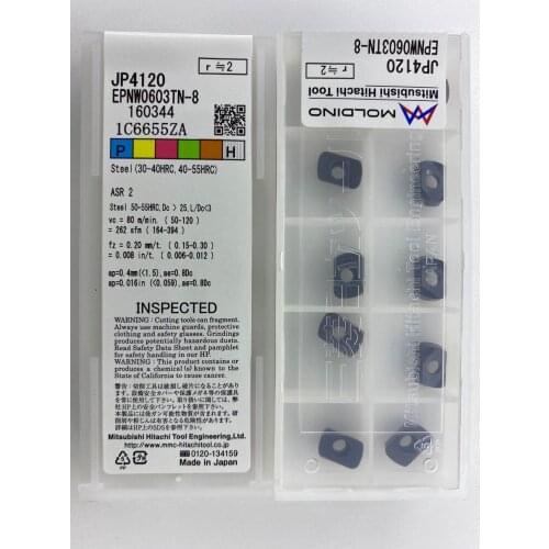EPNW0603TN-8 JP4120 10pcs Hitachi high cutting performance CNC indexable inserts