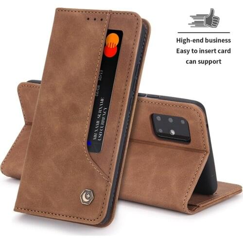 Flip Cover Case For Samsung S9 S10 Plus S20 FE Ultra Galaxy A11 A21S A31 A41 A51 A71 5G M31 SM30S Anti-fall Protective Case