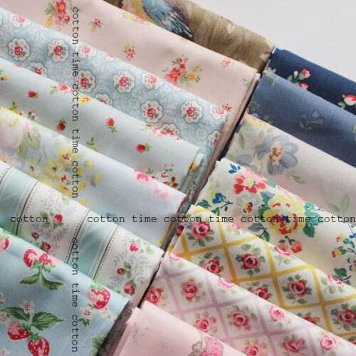 New arrived british style cotton fabric flower printed brand animal printed textile clothing material fabric 100% cotton