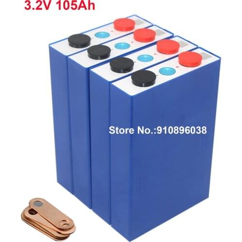 Grade A 3.2V 105Ah LiFePO4 Not 100Ah Lithium phosphate Cell For RV EV Home Solar Energy Storage