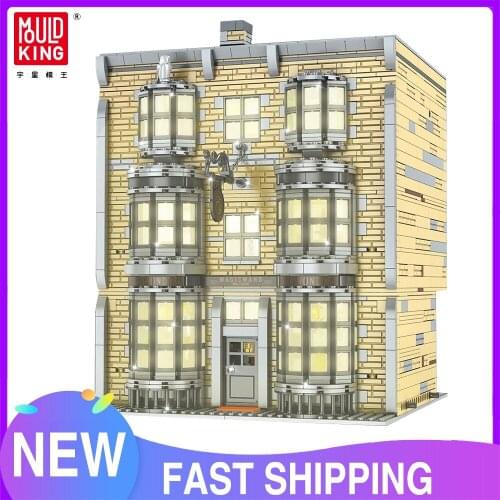 MOULD KING Streetview Building Toys The Magic Wand Shop Model Creative Bricks Blocks Kids Educational Toys Christmas Gifts