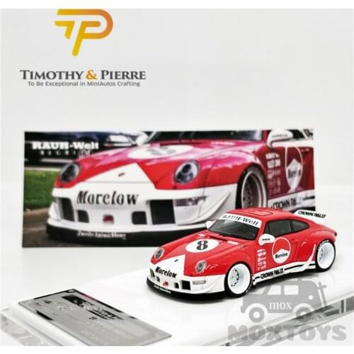 Timothy Pierre TP 1:64 RWB 993 Coupe Morelow RedWhite DuckTail Resin Model Car
