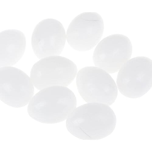 10PCS/lot Fake Eggs Plastic Pigeon Egg Solid Pigeon Fake Egg Pigeon Hatching Supplies