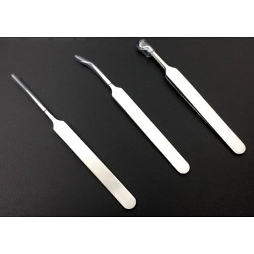 By dhl 1000pcs Stainless steel curved blackhead acne clip pimple comedone remover face cleaner 8.5cm 3 options