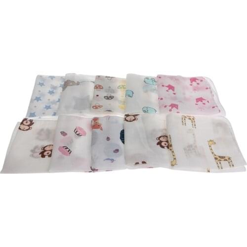 10pcs Baby Infant Towel 28*28cm Muslin Towel Handkerchiefs Two Layers Wipe Towel New Dropship