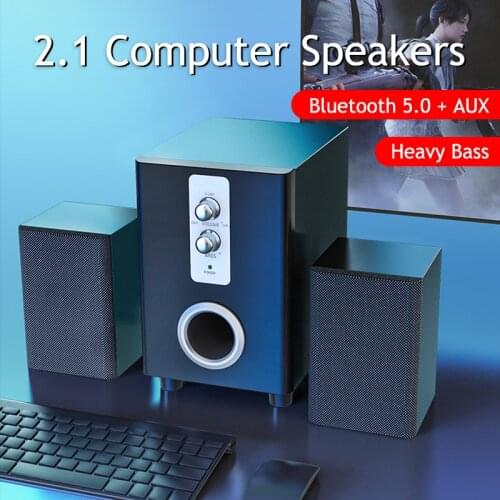Home Theater System Computer Bluetooth Somputer Speakers AUX Stereo Music Subwoofer RGB for PC Home Notebook TV Loudspeakers