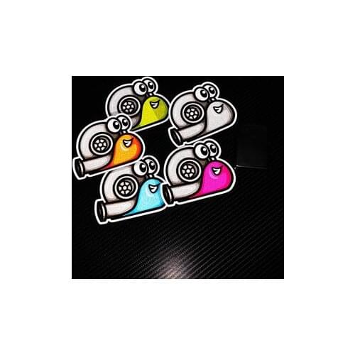 Funny snail Turbo Vinyl car sticker cute turbo stickers JDM DRIFT motocross racing Decal reflective for Vans SUVs Windows