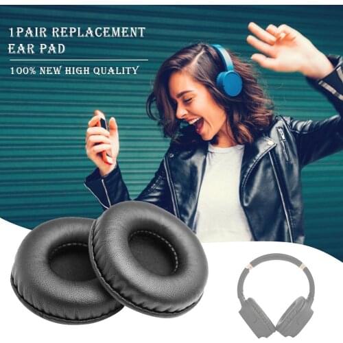 1 Pair Earpads Universal Leather Soft Foam Sponge Replacement 50MM 55MM 60MM 65MM 70MM 75MM Headphone Ear Pads Accessories