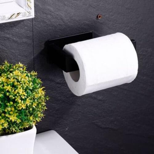 1PCS Self Adhesive Stainless Steel Kitchen Tissue Hanging Holder Bathroom Toilet Roll Paper Holder Towel Rack Cabinet Door Hook